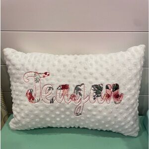 Personalized Name pillow. Brand new embroidered pillow. No brand. Hand made item